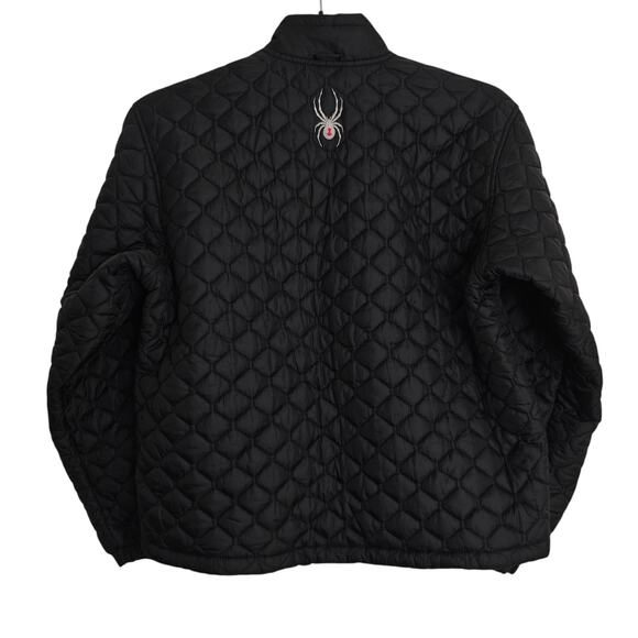 Spyder Ski Snowboard Jacket Mens Small Red Black Entrant Dermizax Hood Vintage - Picture 11 of 16